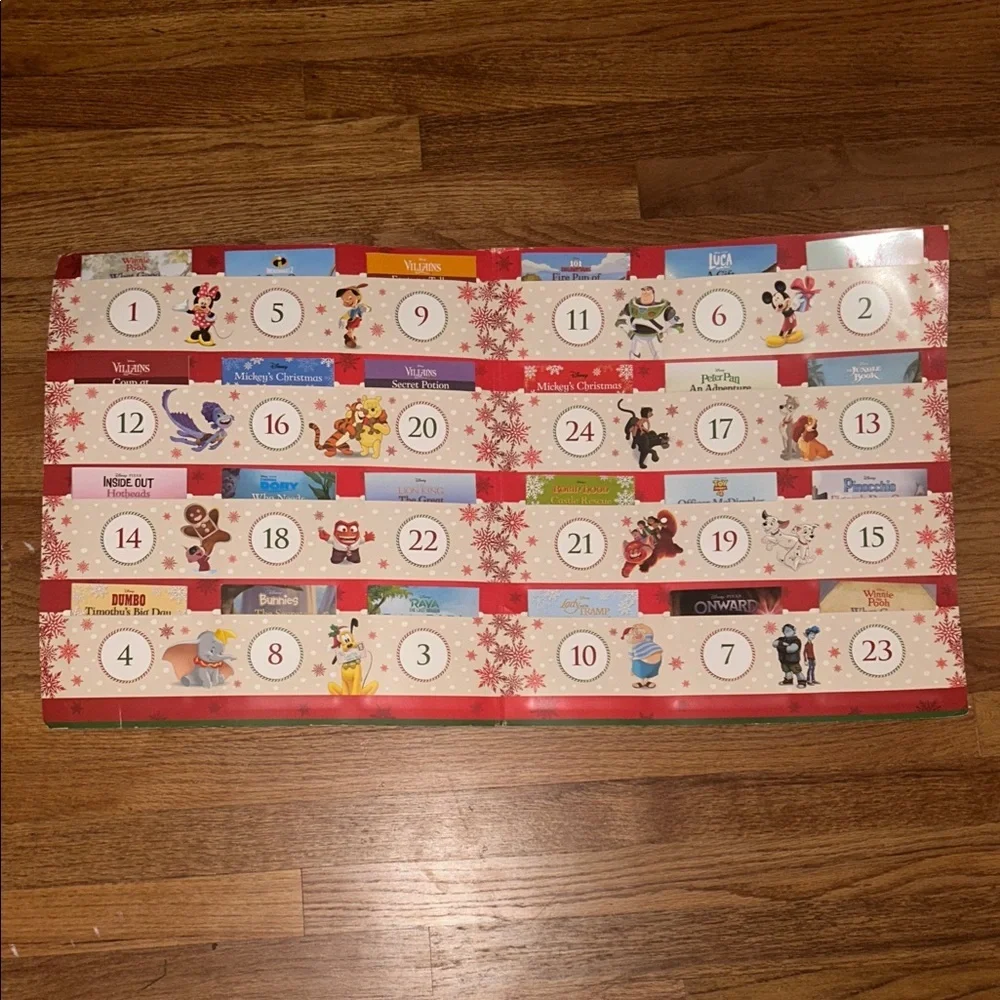 Disney Advent Calendar with Colorful Characters